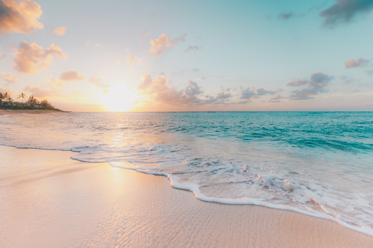 Bali beach sunset